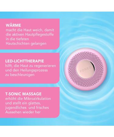 Foreo UFO Mini LED Face Mask | Red Light Therapy & Facial Care | Korean Cosmetics | Thermotherapy & Facial Massage Device in Pearl Pink - Buy Online on GoSupps.com