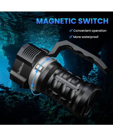 Sofirn SD01-6000LM 6000 Lumen LED Scuba Diving Flashlight | Waterproof Torch with Magnetic Control Switch | 100m Underwater, 4 Light Modes - Buy Online on GoSupps.com