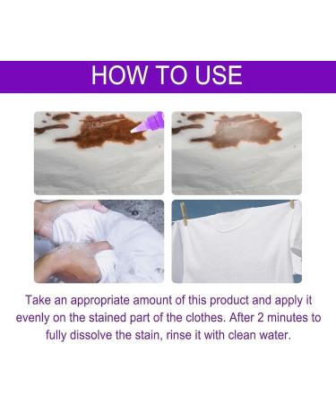 Homezo Stain Remover Urcstyle Laundry Stain Remover Collar Stain Removal Spray Active Enzymatic Laundry Cleaning-White Shirt Guardian Garment Stubborn Stain Cleaner Oil Remover (2Pcs) - Buy Online on GoSupps.com