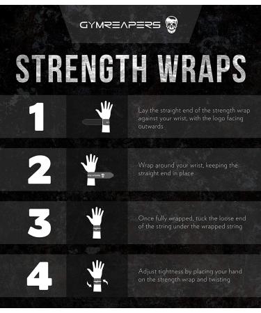 Gymreapers Strength Wrist Wraps for Cross Training & Olympic Lifting - Strong Support for WOD & Calisthenics - Fits All Sizes - Men & Women Black - Buy Online on GoSupps.com