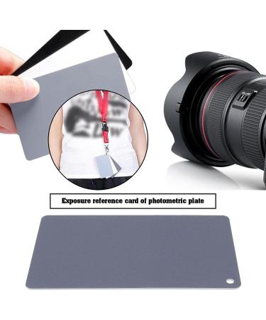 3PCS Exposure Photography Card Set with Lanyard | Grey, White, Black Cards for DSLR | 8.5x5.5cm - Buy Online on GoSupps.com