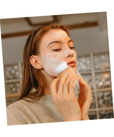 Beavorty soft fur facial brush brush face face scrubber exfoliate for face scrubber exfoliating brush face brush Wood fiber cleansing brush Handheld Beech exfoliating brush - Buy Online on GoSupps.com