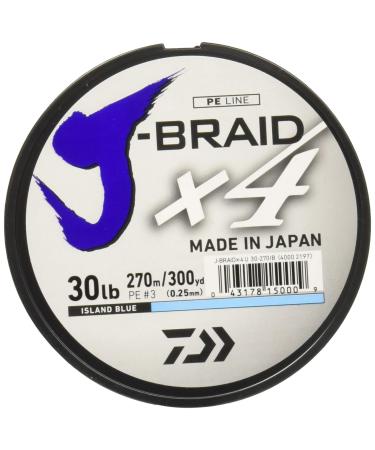 Daiwa J-Braid x4 Filler Spool 30 Lb Island Blue ISLAND BLUE