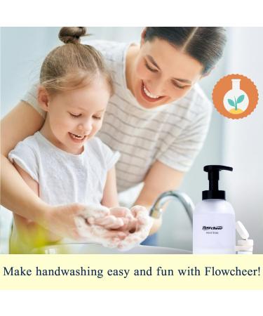 flowcheer Foaming Hand Soap Starter & Refill Bundle Crystal Frosted Glass Foaming Hand Soap Dispenser + 28 Scented Soap Refill Tablets (28 9 fl oz) Variety Fragrance Airbnb Exclusive Value Set - Buy Online on GoSupps.com