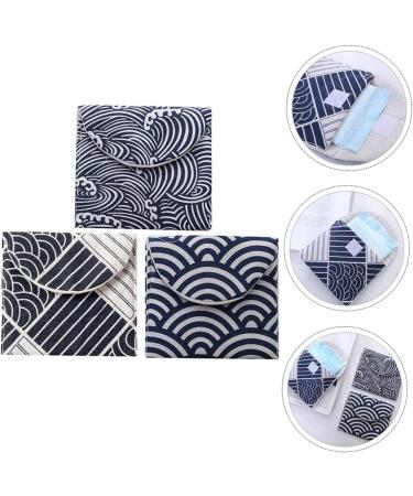 Healeeved 3-Piece Storage Bag Set for Women's Bandages & Breastfeeding Inserts - High Capacity Fabric Bags in 3 Colors (14x12cm) - Buy Online on GoSupps.com