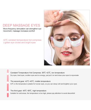 Electric Eye Massager for Dark Circles & Fatigue Relief - EMS Microcurrent Technology - White - Buy Online on GoSupps.com
