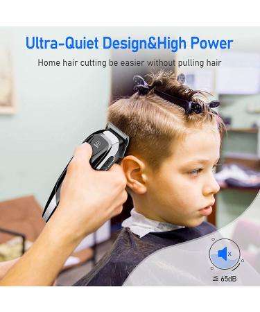 Professional Corded Hair Clippers Kit with 24 Accessories - 14 Guide Combs, 3 Hair Combs, 1 Scissor, 1 Storage Case, 1 Barber Cape - Buy Online on GoSupps.com