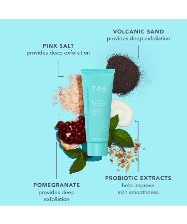 TULA So Poreless Exfoliating Blackhead Scrub 82g - Probiotic Extracts, Volcanic Sand, Pink Salt & Witch Hazel - Buy Online on GoSupps.com