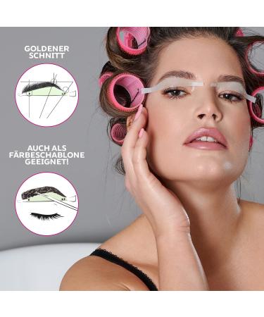 Andmetics Eyebrow Wax Strips for Women | Perfect Natural Eyebrow Shape | No More Plucking | Eyebrow Template for Coloring - Buy Online on GoSupps.com