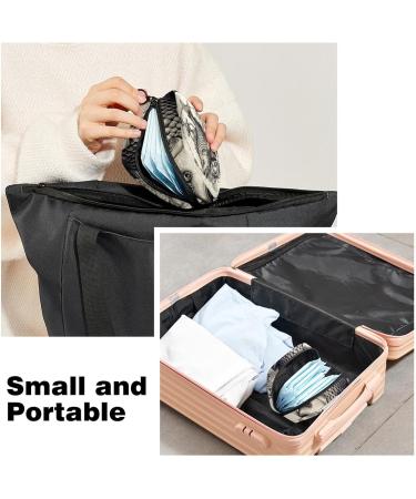 Multicoloured Fish Sanitary Napkin Storage Bag & Menstrual Cup Pouch - For Teen Girls & Women | Portable & Durable Nylon Oxford Cloth with Zipper - Buy Online on GoSupps.com