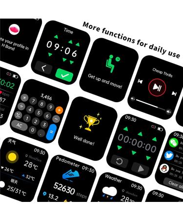 Yeegfey Smartwatch 2023: Bluetooth Blood Glucose Monitoring Watch for Non-Invasive Blood Sugar Test - Fitness Tracker for Men Women (Black) - Buy Online on GoSupps.com