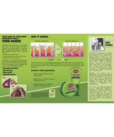 O'Keeffe's Working Hands Hand Cream Tube 3 oz (6 Pack) - Moisturizing Dry Skin Relief - Buy Online on GoSupps.com