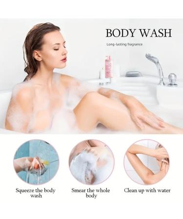 Collagen Cherry Blossom Body Wash | Natural Moisturizing Shower Gel for All Skin Types | Hydrating & Fragrant Skin Care - Shop Internationally - Buy Online on GoSupps.com