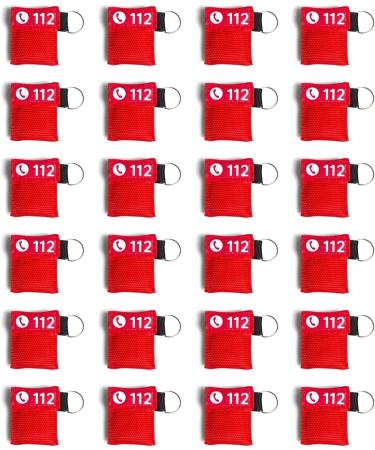 Beating Mask Key Trailer - CPR Mask | Mouth to Mouth Ventilation Protection | Flexeo | First Aid | 24 Red Pieces - Buy Online on GoSupps.com