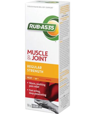 RUB A535 Muscle & Joint Pain Relieving Heat Cream Regular Strength 50-g 50 g (Pack of 1) - Buy Online on GoSupps.com