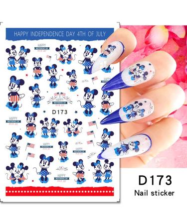 4th of July Nail Art Stickers - Patriotic Independence Day Designs for Acrylic Nails - Buy Online on GoSupps.com