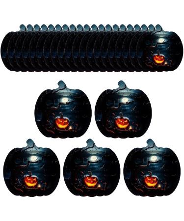 Halloween Dinner Plates | Scary Black Paper Cake Plates | Pumpkin Shaped Dinner Platter 9Inch Pumpkin Halloween Paper Plates for Candy Treat Cake Snack - Buy Online on GoSupps.com