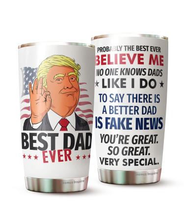 Dad Gifts - Best Dad Ever Gifts - Fathers Day Gift - Dad Gifts From Daughter - Gifts For Dad On Fathers Day - Fathers Day Gift From Daughter - Best Dad Mug - Christmas Gifts For Dad Tumbler White 1 Count (Pack of 1)