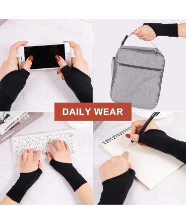 Dacitiery Gel Hand Wrist Support Brace - 2 Pairs for Arthritis, Joint Pain, Tendonitis - Compression Gloves for Sports - Black - Buy Online on GoSupps.com