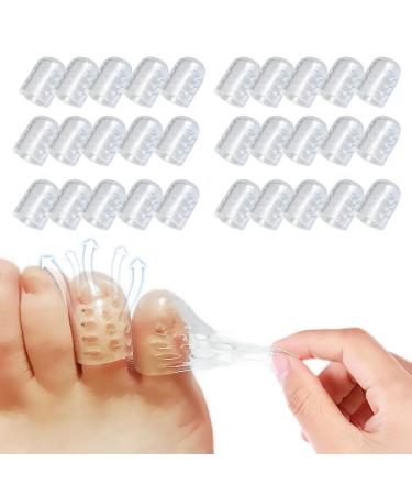 Vinuwu Toe Protectors 30Pcs Silicone Anti-Friction Toe Protectors for Women Men Gel Toe Separators for Shoes Breathable Toe Caps for Cushions Corns Blisters Calluses Little Toes - Buy Online on GoSupps.com