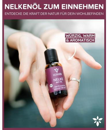 Buy Heldengr n Bio Nelken l - 100% Natural Clove Oil for Toothache Relief & Fragrance - 3 x 30 ml (2 Pack) - Best Essential Oil for Clove Aroma - Buy Online on GoSupps.com