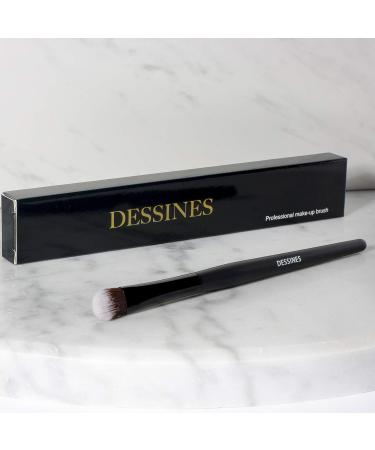 Buy DESSINES Vegan Eye Shadow Shader Brush TU783 - Natural Wooden Handle Black/Onyx - International Shipping - Buy Online on GoSupps.com