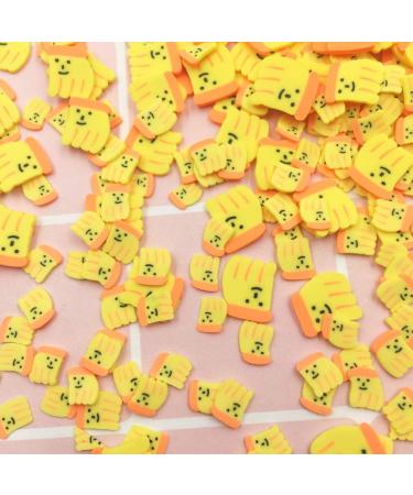 100g Smiley Banana Slices Polymer Soft Clay Sprinkles for Decoration Nail Sticker DIY Making Phone Case Decor - Buy Online on GoSupps.com
