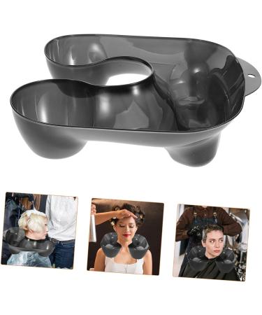 Hemobllo Plateau de Coloration Bac de Lavage de Cheveux Taille Standard Fonction Repose-nuque Usage Salon Coiffure Professionnel Plastique Noir - Buy Online on GoSupps.com