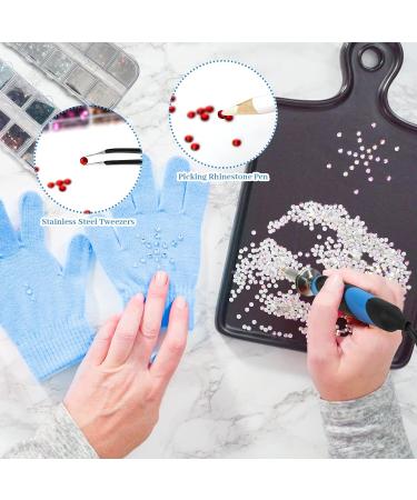 Hotfix Rhinestones Applicator Tool Bedazzler Kit with 2 Boxes of Ab Crystal Rhinestones - 15 Colors, 5 Sizes - For Clothing, Bags, DIY Crafts - Buy Online on GoSupps.com