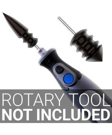 Sandalwood Leather Burnisher Bits 2-Pack for Rotary Tools - Pointed Tip & Multi Grooved Tips for Clean Edges in Leathercraft (Set A) - Buy Online on GoSupps.com
