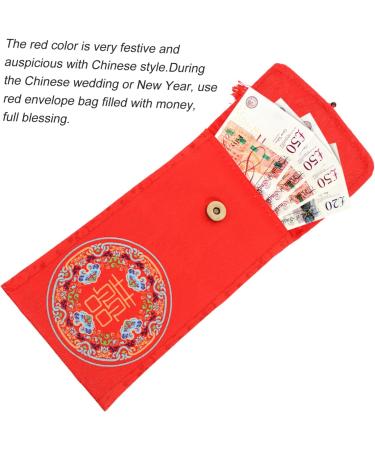 MAGICLULU 2 Pcs Tassel Fabric Red Envelope Hongbao Envelopes Lucky Money Packets Chinese New Year Red Packet Purses for Weddings Red Purse Wedding Cloth Envelopes Money Bag Brocade Christmas Assorted Color 1x2pcs 18X10.5CMx2pcs - Buy Online on GoSupps.com