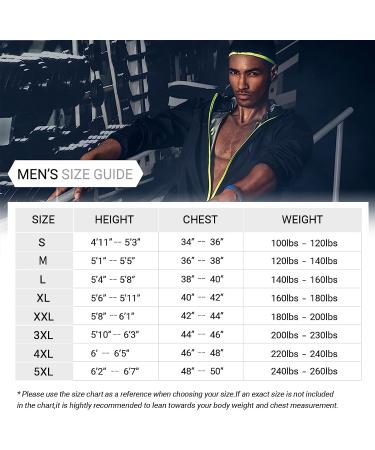 HOTSUIT Sauna Suit Men Anti-Rip Boxing Sweat Suits - Black, 3X-Large - Buy Online on GoSupps.com