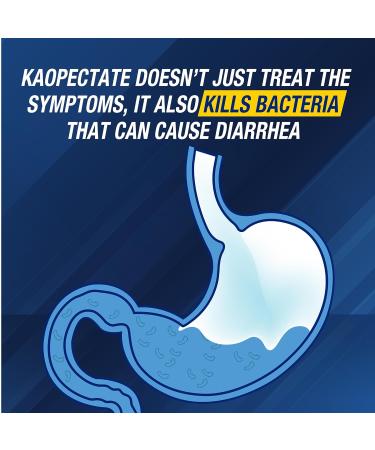 Kaopectate Vanilla Multi-Symptom - Diarrhea Medication for Adults with Bismuth Subsalicylate Anti-Diarrhea Medicine for Stomach Relief - 11oz (Pack of 2) Vanilla 11 Fl Oz (Pack of 2) - Buy Online on GoSupps.com