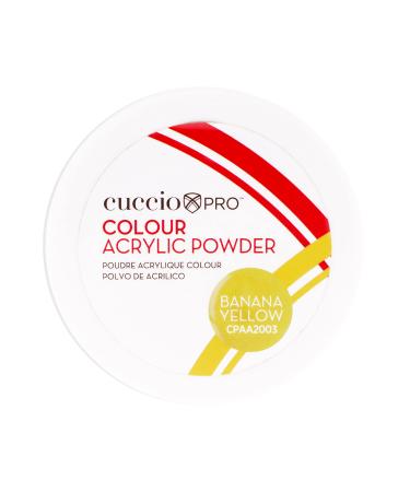 Cuccio Pro - Color Acrylic Powder - Banana Yellow - for Women - Acrylic Powder - 1.6 oz
