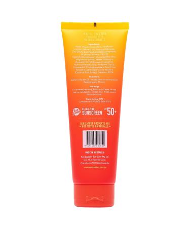 Sun Zapper Sunscreen Cream SPF 50+ Clear Zinc Lotion 100ml - Best Protection for All Skin Types | International Shipping - Buy Online on GoSupps.com