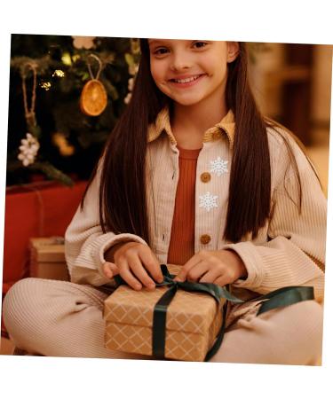 Zerodeko 60 Pcs Christmas Snowflake Stickers Tiara Snowflake Crafts DIY Snowflake Ornament Silver Onion - Buy Online on GoSupps.com