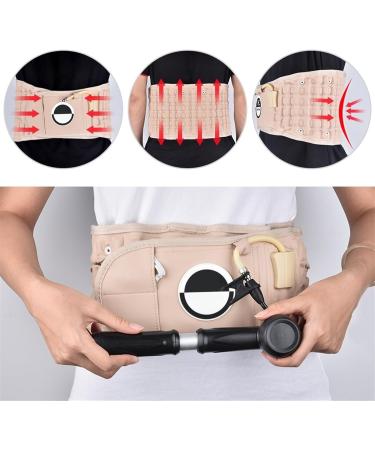 Premium Return Decompression Belts | Lumbar Support for Lower Back Pain Relief | Effective Back Traction Equipment (Color: SVA SVART) - Buy Online on GoSupps.com