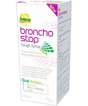Bronchostop Cough Syrup - Fast Relief for Any Cough - 120ml - Buy Online on GoSupps.com