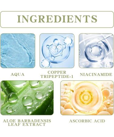 Copper Peptide Face Serum Collagen -Copper Peptides Serum for Face With Anti Aging Skin Solutions Properties:1oz/30ml Anti-Wrinkle Formula For Youthful Skin Moisturizing Shrinks Pores (3pc) - Buy Online on GoSupps.com