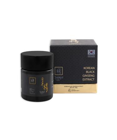 Korean Black Ginseng 100 g Concentrated Extract 100% Natural - 3 Month Cure High Saponin Content 80 mg/g - Ginsenosides Rg1 Rb1 Rg3 6 mg/g. Reinforced with ginsenosides Rg3 Rg5 and Rk1