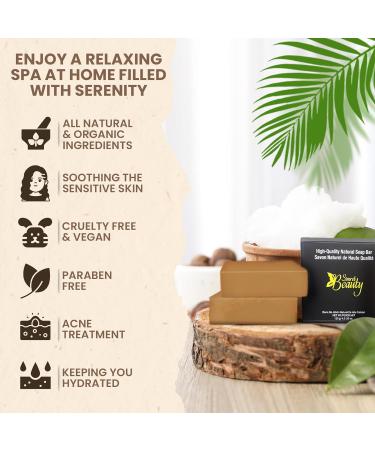 Turmeric Soap Bar - Natural Acne & Dark Spot Cleanser | Organic Charcoal Face & Body Soap | Cruelty-Free & Sulfate-Free 4.2 oz - Buy Online on GoSupps.com