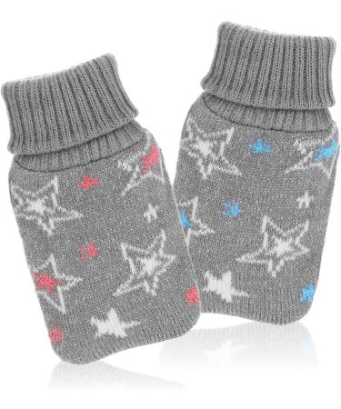 Com-Four 4x Pocket Warmer Turtleneck Design | Cozy Hand Warmers with Star Motif in Gray (4 Pieces) - Ideal for International Shipping - Buy Online on GoSupps.com