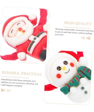 DOITOOL 10 Pairs Christmas Headband Xmas Hair Bands Baby Girls Hair Accessories Reindeer Hair Band Elastic Hair Ties Kids Tiara Fine Hair Holder Child Elastic Cord Issue Card Bow Tie - Buy Online on GoSupps.com