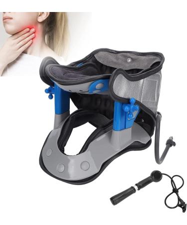 SSDDLZEQ cervical spine traction device inflatable cervical spine traction element adjustable naked stretch correction device for relieving neck pain shoulder pain