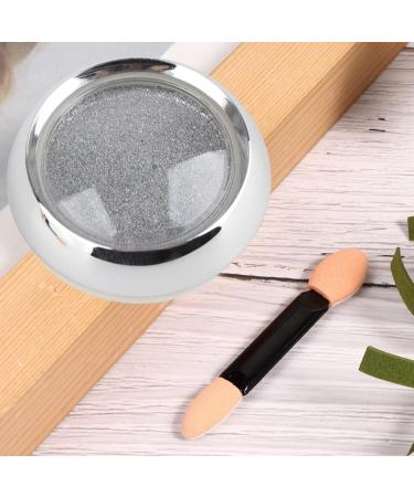 Nail Mirror Powder - Chrome Glitter Pigment for Stunning Nail Art | Silver White Manicure Effect - Buy Online on GoSupps.com
