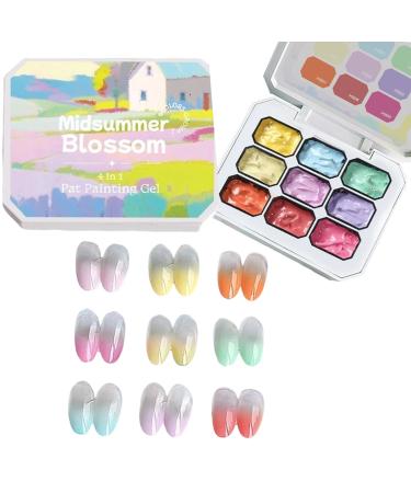 Gradient paint gel gel nail polish French manicure compact easy to mix 2.5g x 9 for home beauty and salon art decoration