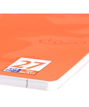 Oxford Touch A4 College Block - Ruled with Double Margin 80 Sheets Coral (Pack of 2) | International Shipping Available - Buy Online on GoSupps.com