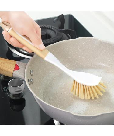 Fovolat Dishwasher Brush Dishwash Brush 2-in-1 Cleaning Brush - Multi-Functional Dish Brush with Handle Kitchen Scrub Brushes for Kitchen Cleaning - Buy Online on GoSupps.com