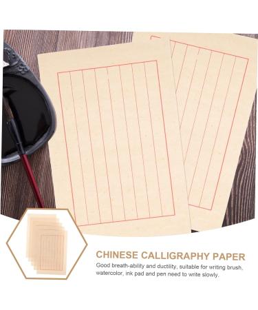 VILLFUL 50 Sheets Rice Paper Calligraphy Art Supplies Chinese Drawing Paper Handwriting Paper Stationery - Buy Online on GoSupps.com