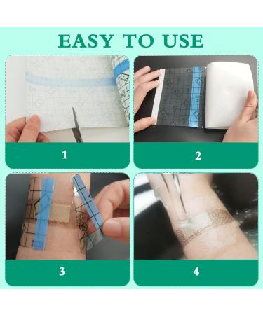 100 PCS Transparent Stretch Adhesive Bandage Waterproof Clear Film Dressing Bandages Adhesive Bandages Shower Shield Dressing Tape for Tattoos Swimming Showering (3.1 inch 3.1 inch) - Buy Online on GoSupps.com